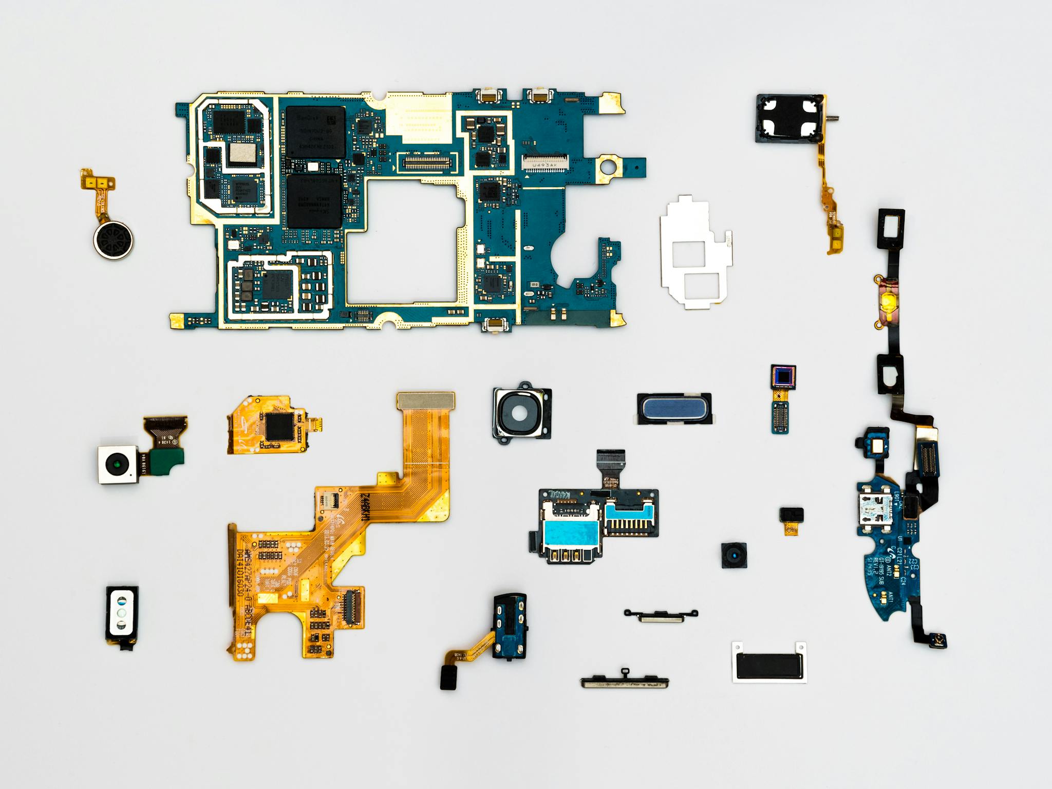 Blue and Yellow Phone Modules fixed by excellent IT Support Consultants in Berkshire